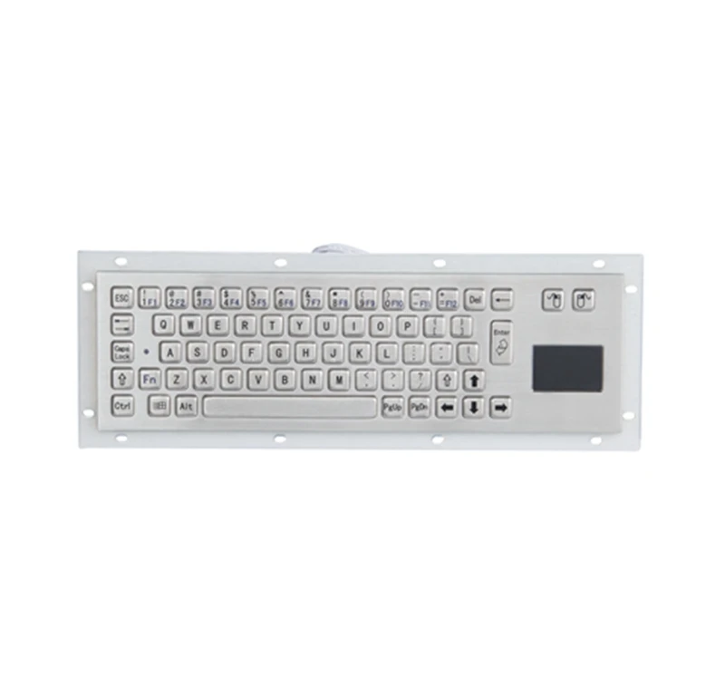 Stainless steel IP65 USB kiosk with touch screen metal industrial keyboard for ticket vending machines