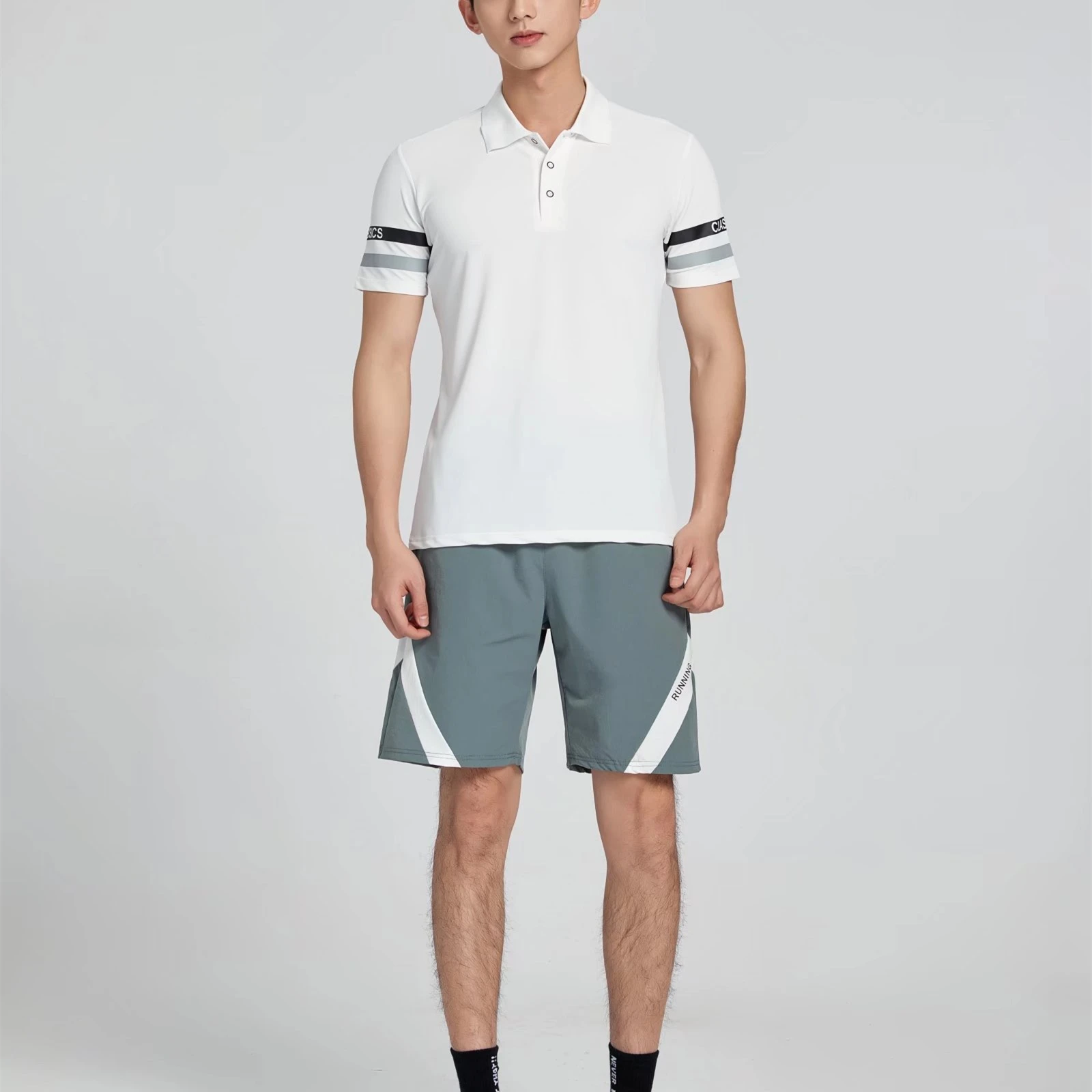 High Quality Printing Mens Outdoor Polo T Shirt Stretchy Quick Dry Anti-Wrinkle Sports Polo Shirts