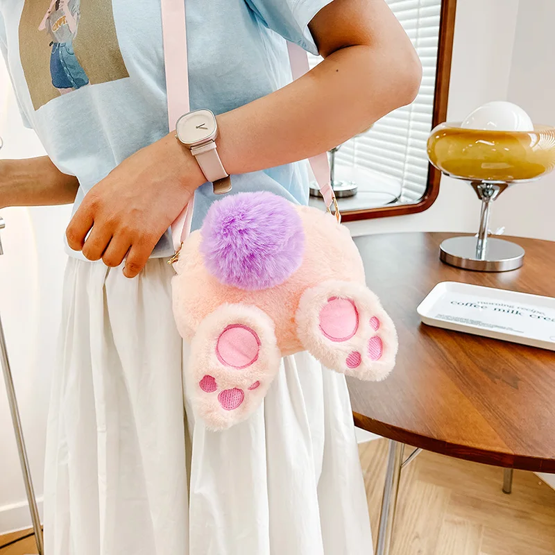 Wholesale Cartoon Teddy Animal Bear Bags Stuffed Rabbit Toy For Baby gift Animals Plush bag