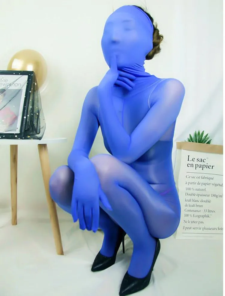 Women Spandex Key Technics Full-Body Nightclub Style Stockings Pantyhose Tights