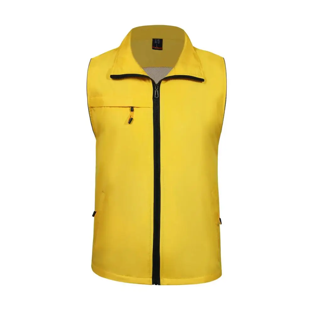 Новое поступление, композитный жилет с двойными манжетами и карманами, светоотражающий жилет