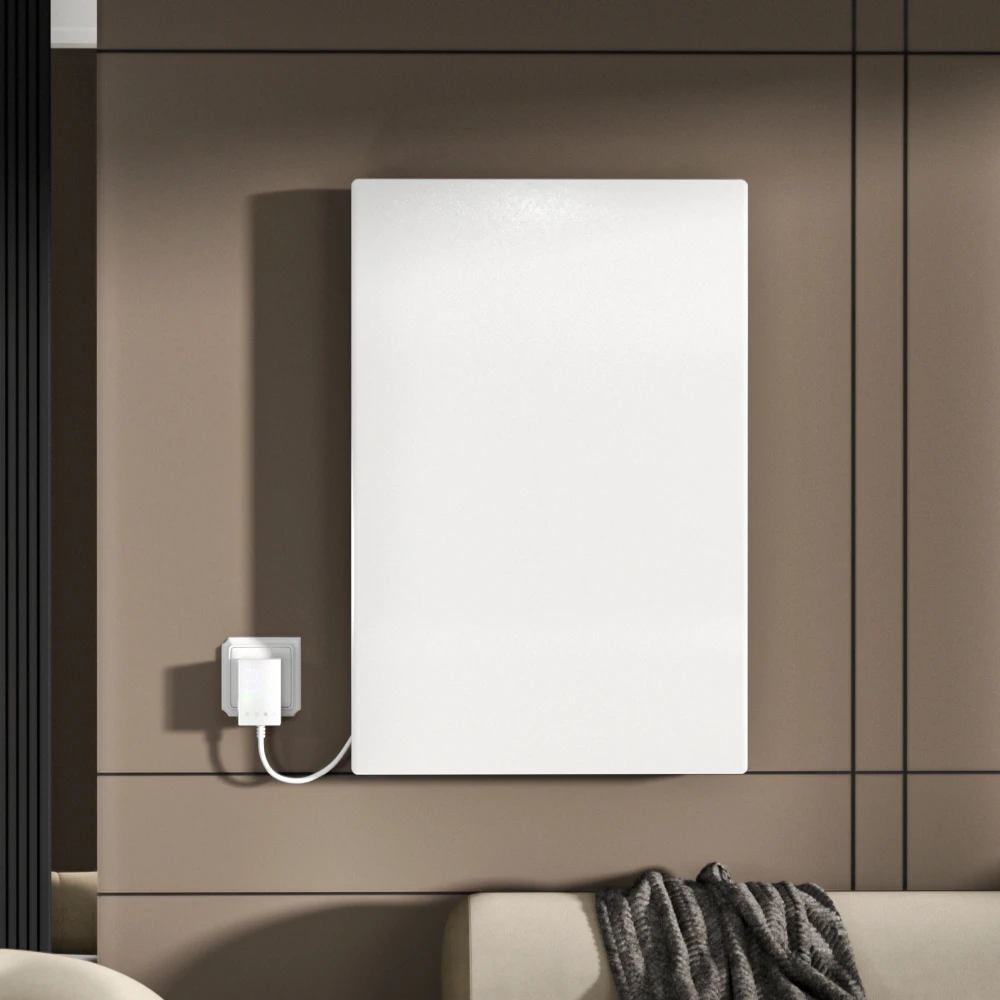 Installation of simple wall mounted heater Far infrared plate heater 650W 220V CF18035 Smart home infrared ir heating board