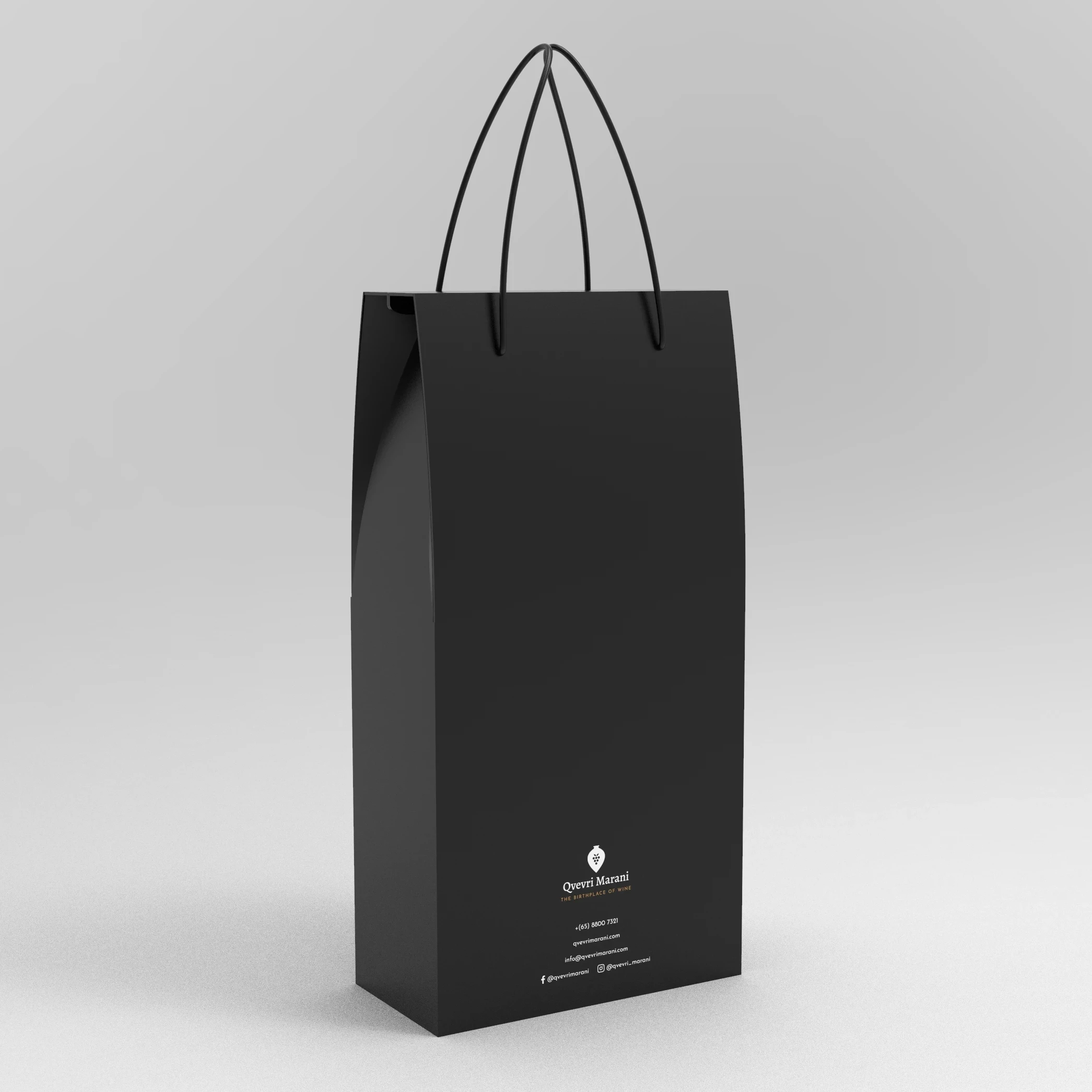 High Quality Custom Handle Portable 750ml Single Double Window Gift Corrugated Paper Red Wine Box