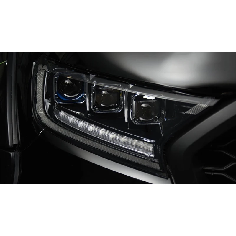 GELING led pickup head lamp 3 projector lens lights headlight for FORD RANGER 2014 2015 2016 2017