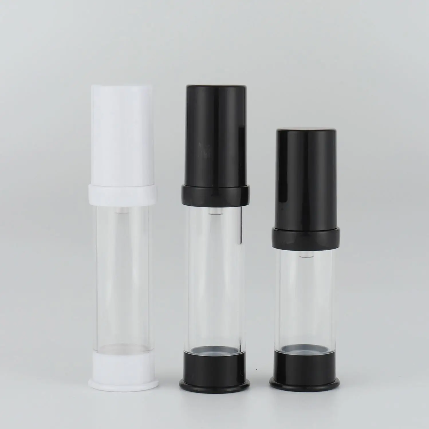 white cap In stock 5ml 10ml Mini Atomizer white head Mist Airless Spray Bottle Packaging Cosmetic Airless Pump Bottle