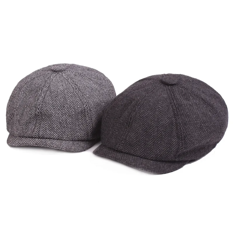 New Arrival French British Classic Vintage Plain Dyed Solid Color Short Eaves Vintage Berets Men Women