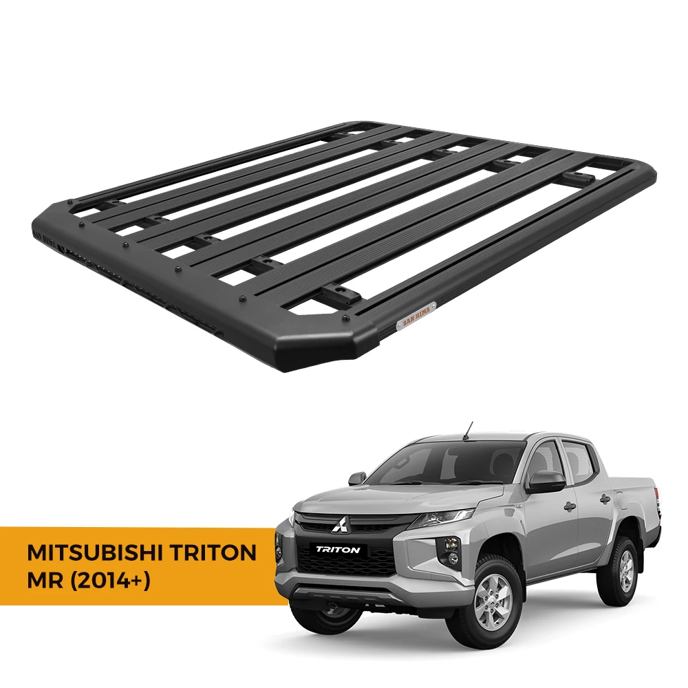 SAN HIMA Multifunctional Detachable Black Aluminum Roof Rack Platform Car Luggage Rack For MITSUBISHI TRITON MR 2014+