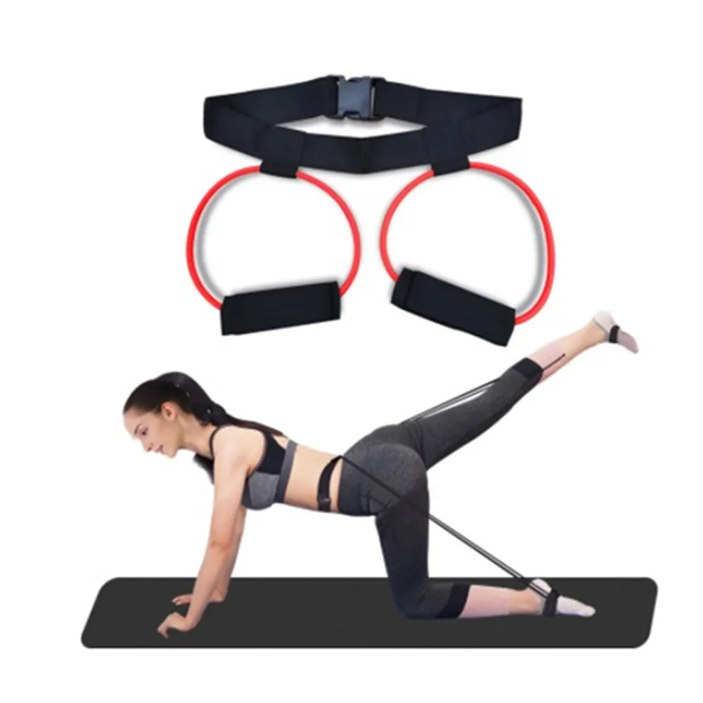 Fitness Booty Bands Set Resistance Bands for Butt Legs Muscle Training Adjust Waist Belt Elastic Ban
