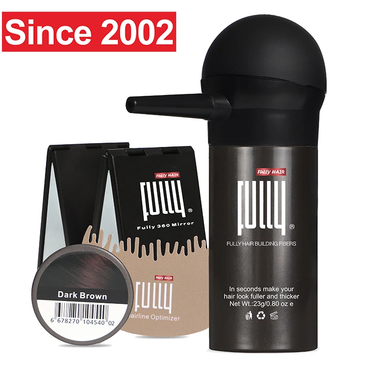 FULLY Factory Wholesale OEM Private Labels Thinning Hair Loss Concealer Keratin Hair Building Fibers