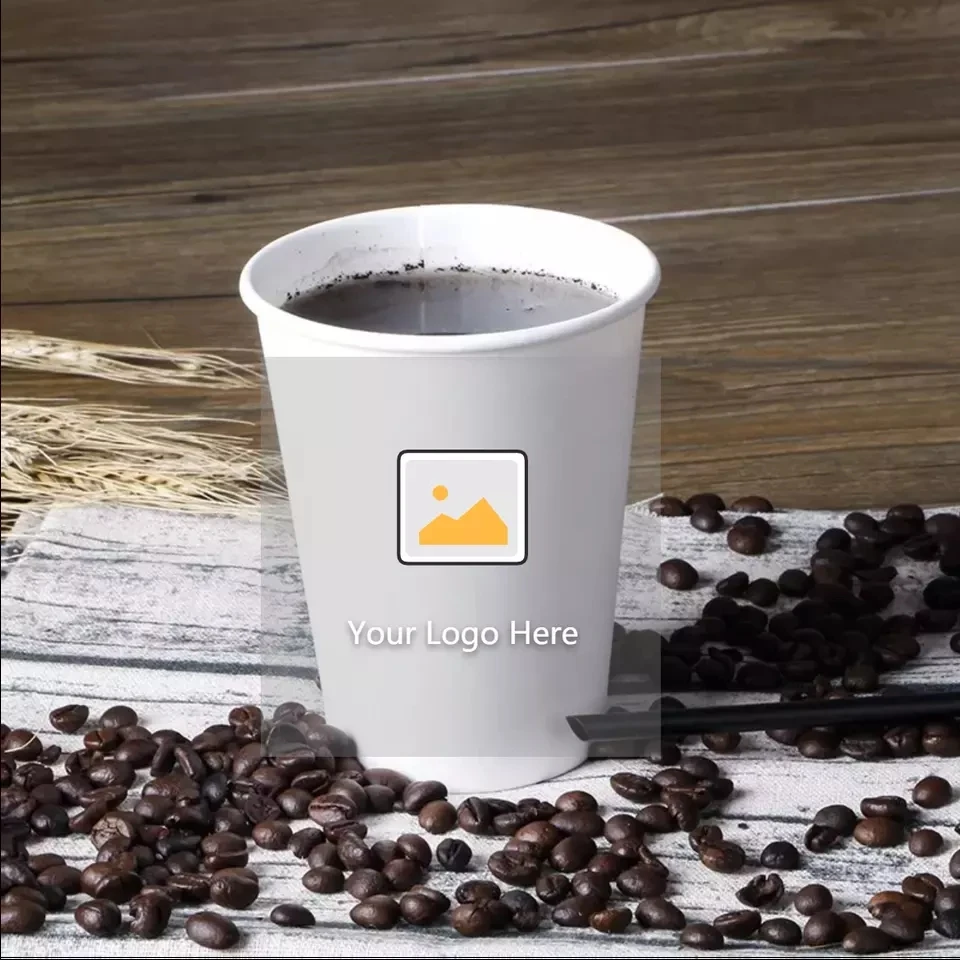 12oz double wall paper cup hot sale disposable customized