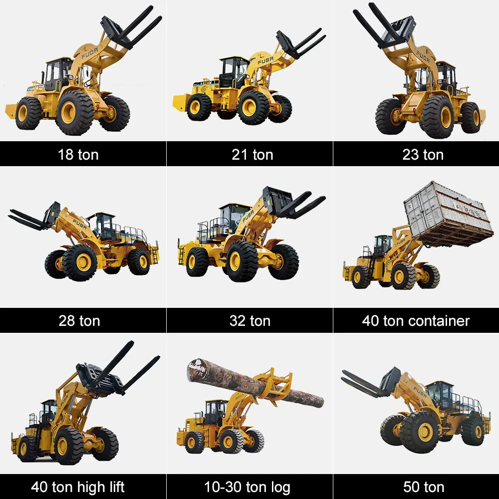 FUDA 42 Ton Front Loader - 42t Wheel Loader Forklift With Cummins Engine and Parker Hydraulic System