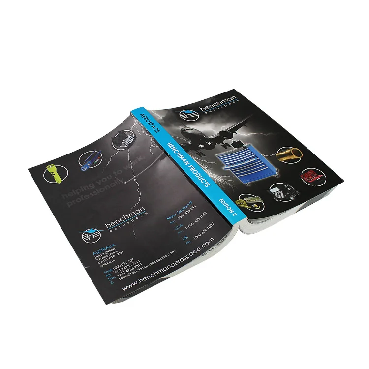 Custom Offset Printing Perfect Binding Brochures Company Catalog Softcover Children Publication Book Printing Service