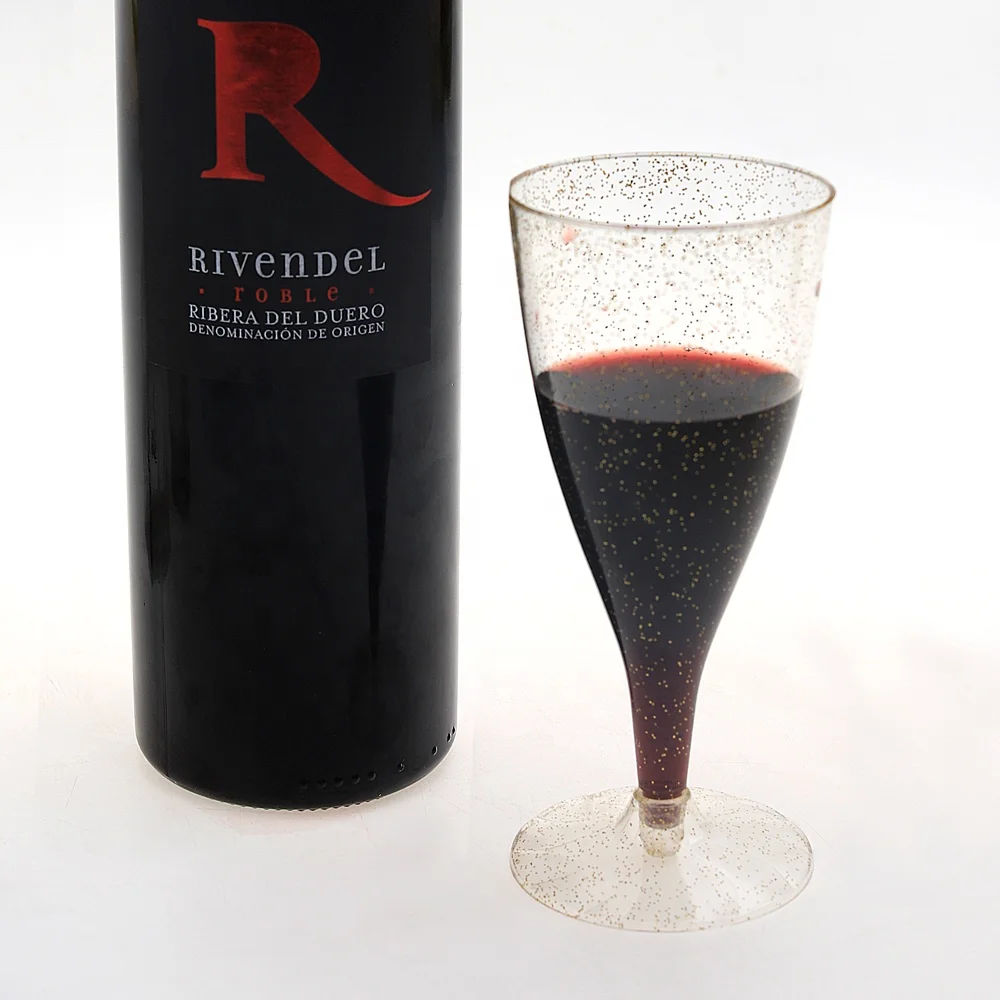 Best Sell Recyclable Gold Glitter Champagne Plastic Cup