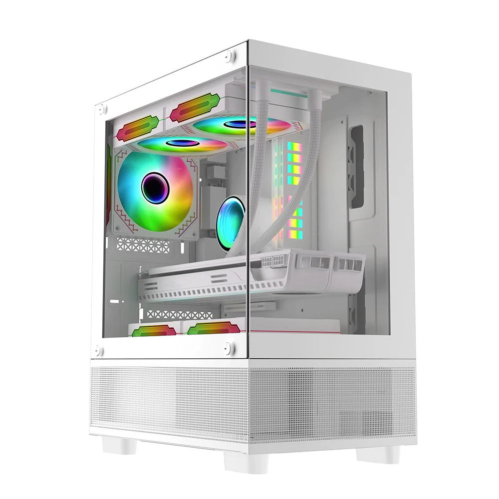 Пользовательские M-ATX игровые компьютерные чехлы & Towers игровой чехол для ПК компьютерный шкаф с закаленным стеклом