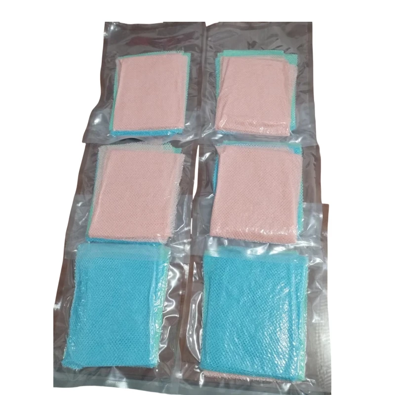 Exfoliating African body washcloth Vacuum Package long back bath Scrub shower scrubber mesh net nylon sponge