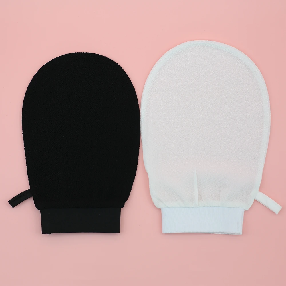 150D Single Polyester Viscose Exfoliating Hammam Clean Body Skin Glove Morocco Bath Mitt Fabric