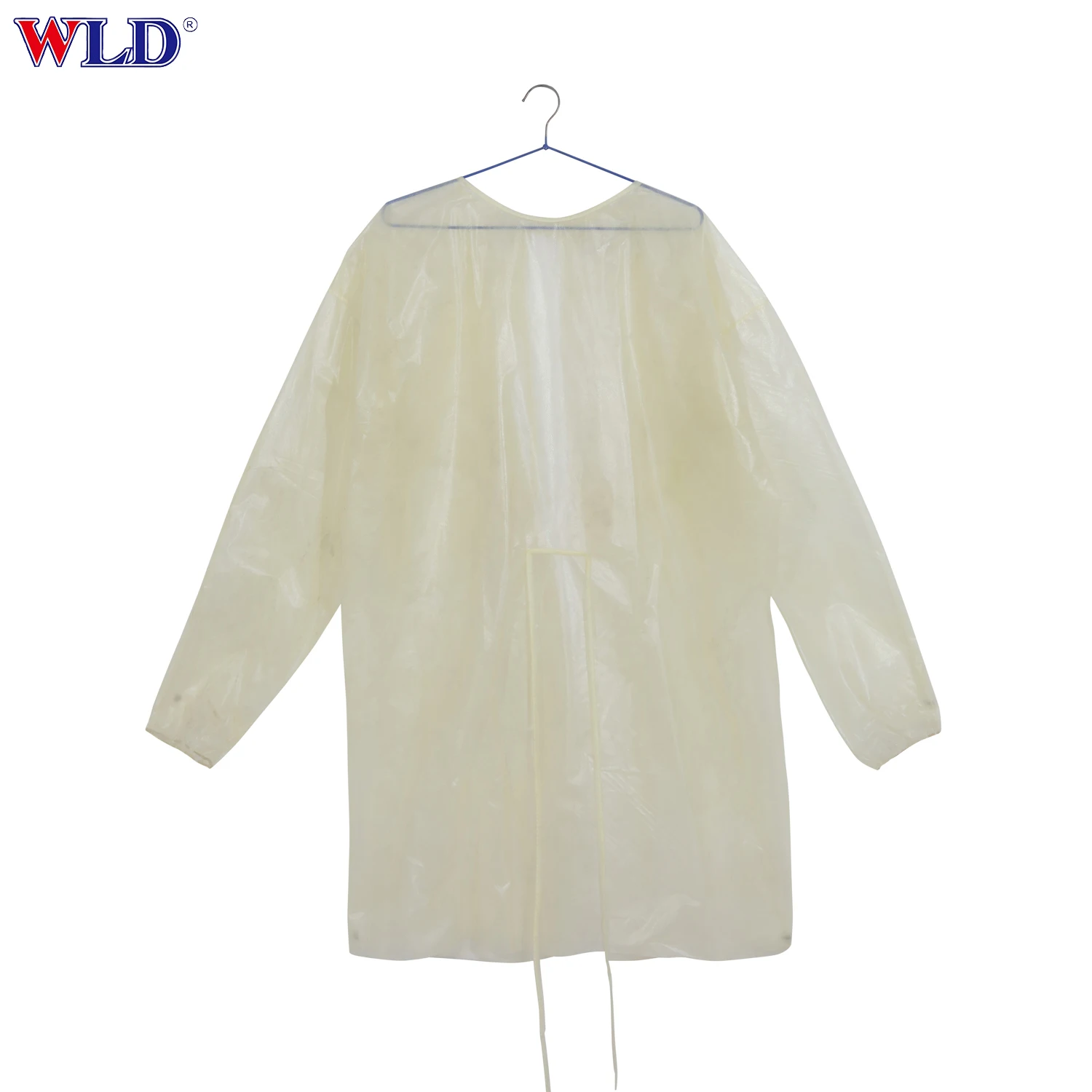 Hot Sale Hospital Medical 14GSM-40GSM CPE SMS Disposable Isolation Gown