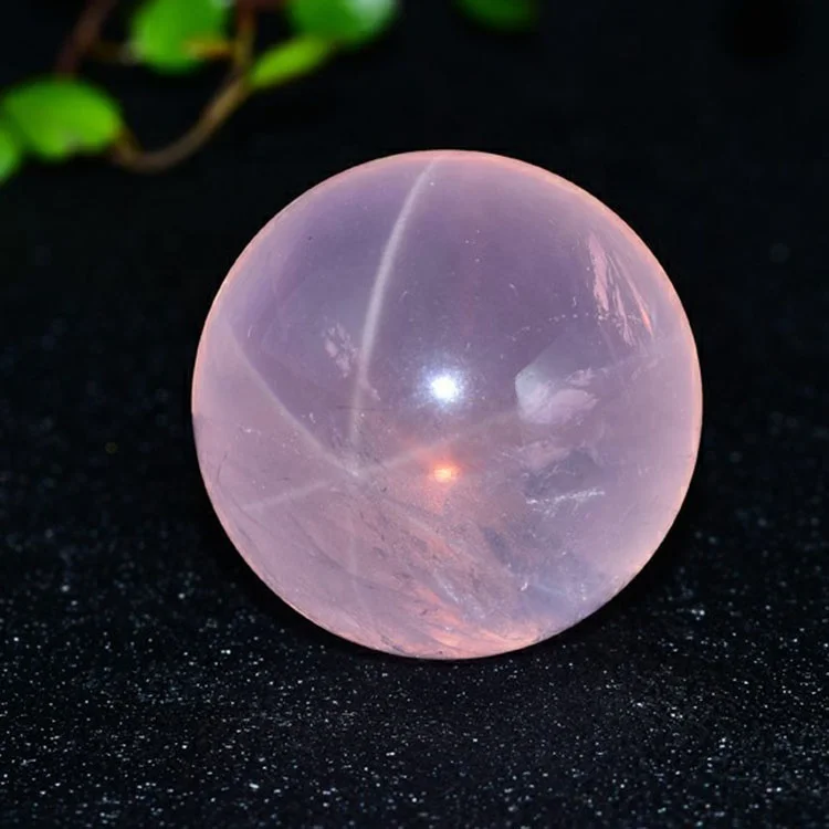 Wholesale Price High Quality Natural Rose Quartz Star Sphere Ball For Healing