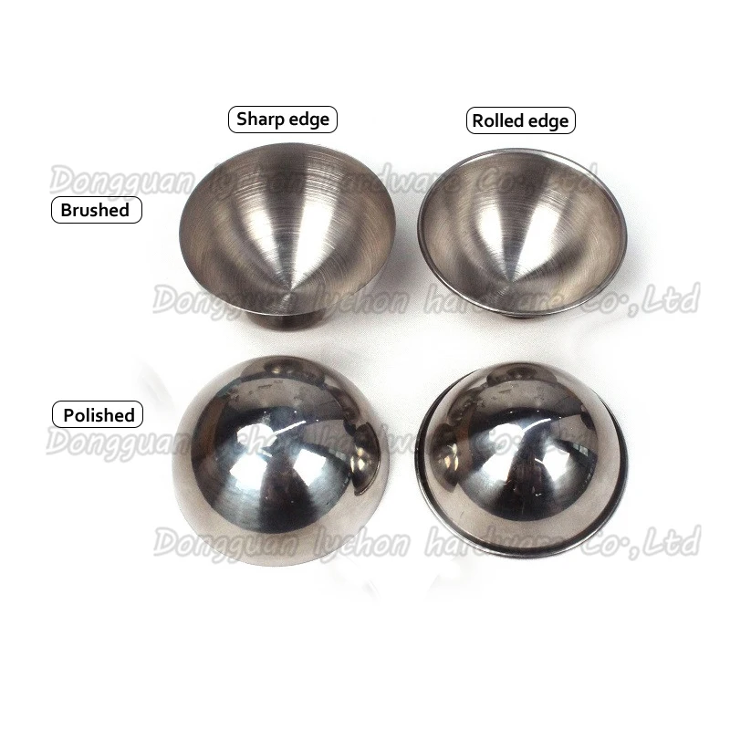 AISI 304 stainless steel hemisphere 50mm 68mm 70mm 76mm hollow half steel ball
