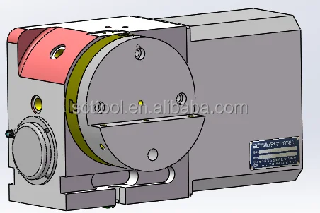 High Precision Cnc Milling Machine Controller  Hydraulic Pressure Brake 4th Axis  Rotary Table