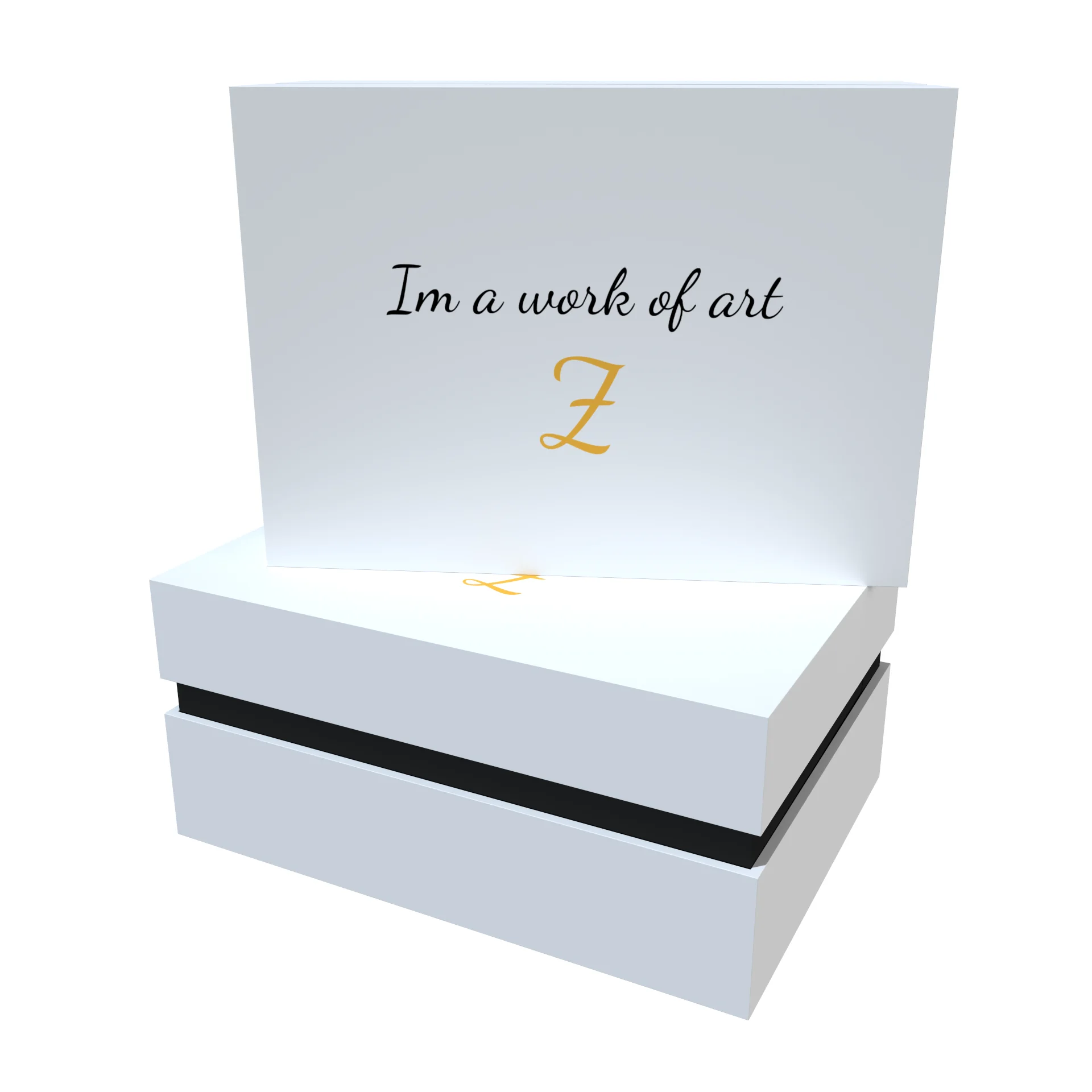 Custom Luxury High Quality Rigid Cardboard Packaging White Removable Lid Gift Boxes With Neck