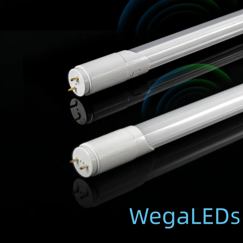 2024 Hot Sale High Quality 0.9m 1.2m 1.5m 18w PF0.5 IC Driver Microwave LED Tube Glass PC T8 LED Light Tube for Parking Lot