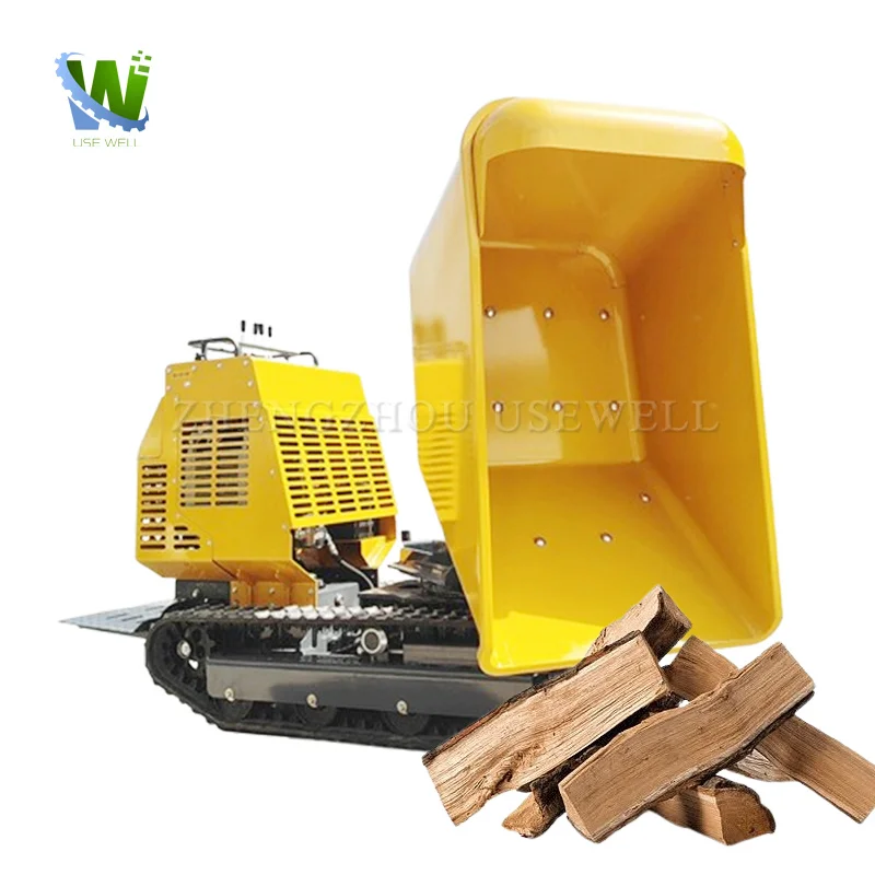 Portable Gasoline Hydraulic Mini Dumper Self Loading Dump Truck Mini Dumper Crawler Dump Truck for Sale