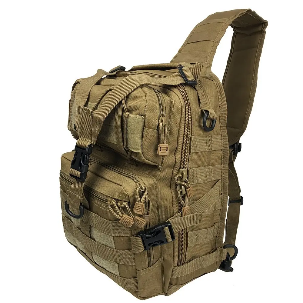 FREE SAMPLE Tactical Gear Molle Multifunctional Sling Shoulder Backpack Daypack Bag for Camping Hiking