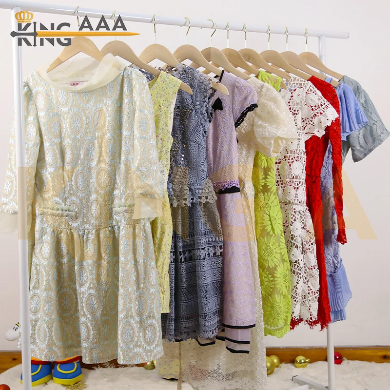 Short knitted dresses second hand clothes UKAY BEA wholesale Used Women camisole dress ropa segunda mano