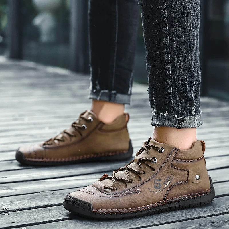 2021 Мужская брендовая Высококачественная модная кожаная обувь для мужчин, Повседневная Деловая обувь, Мужская Классическая обувь