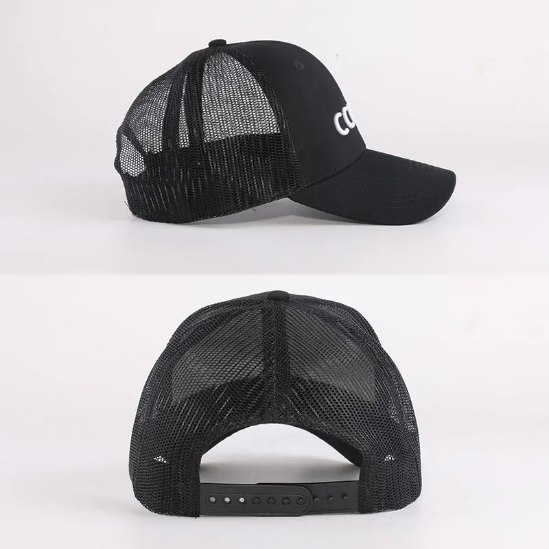 Custom yupoong embroidery trucker hat mesh trucker cap hat