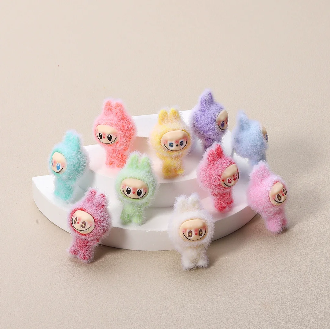 Mini Flocking Cloth Simulation Miniature Acrylic Three-Dimensional Diy Jewelry  Homemade Jewelry Accessories Wholesale