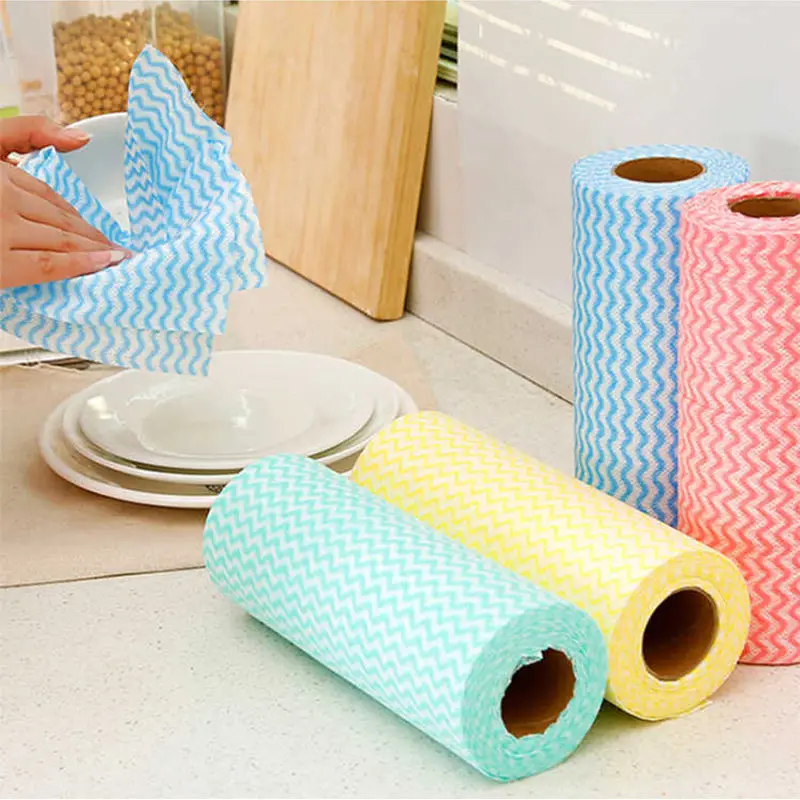 YSD 50pcs Kitchen Supplies for Home Party Panic Paper Towels Multipurpose Fabric Disposable Cleaning Nonstick Wiping Rag