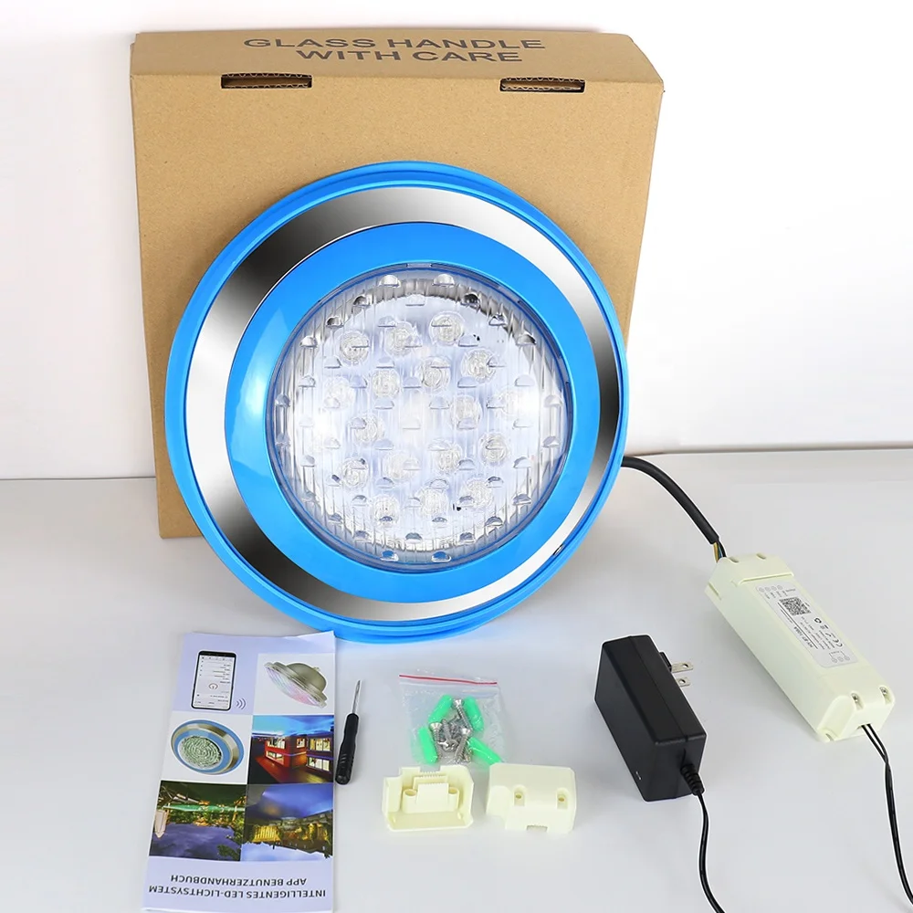  Погружная лампа для бассейна с дистанционным управлением IP68 12 В RGB светодиодный подводный