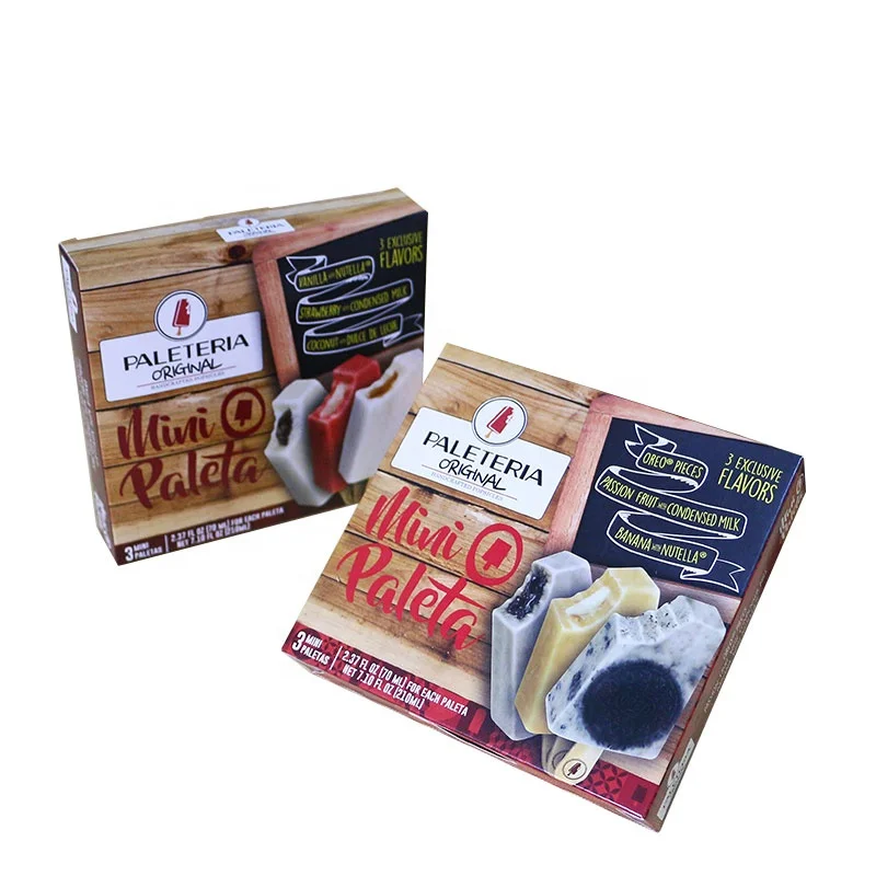 New Design Wholesale Custom High Quality Custom Paper Frozen Food Box Pie Dumplings Retail Box Packaging Box