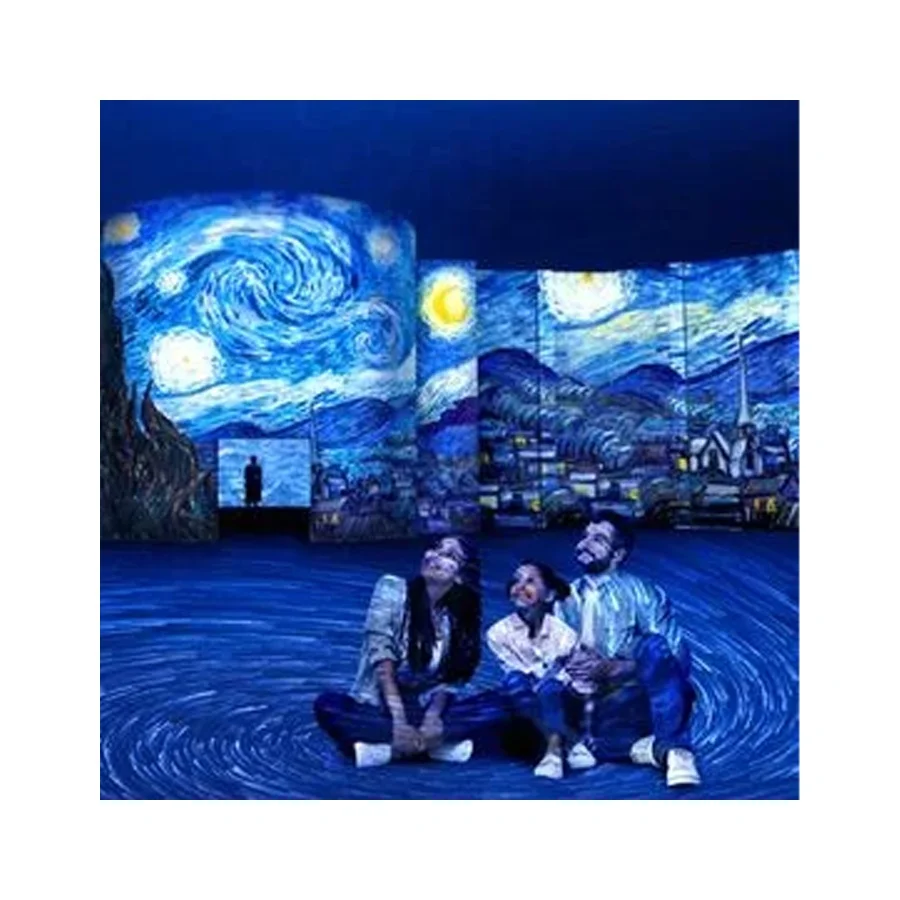 Digital Art Museum Exhibition 3D Immersive Mapping Projector Wall Kinetic Interactive Projection Game For Kids Hologram Exhibit