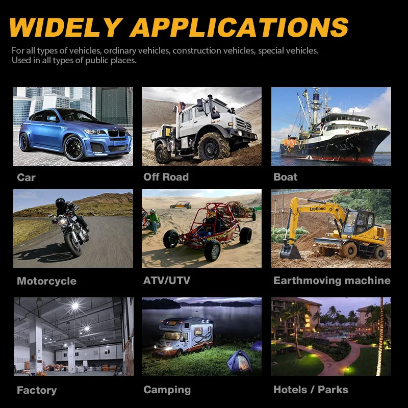 Dual colors 3 Inch motor vehicle lights motorcycle offroad led light Driving 4x4 Square Spotlight car led work light bar system