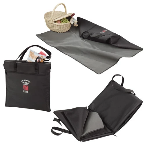 Custom Print Sand proof Water Proof Pocket 80*80 Beach Picnic Mat Blanket