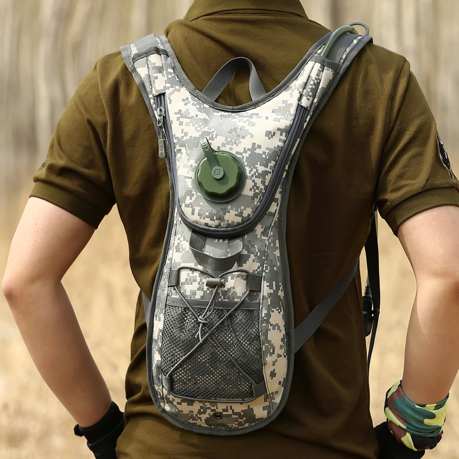 Outdoor Camping Military Hiking Tactical Hydration Backpack Cycling Water Bag Custom