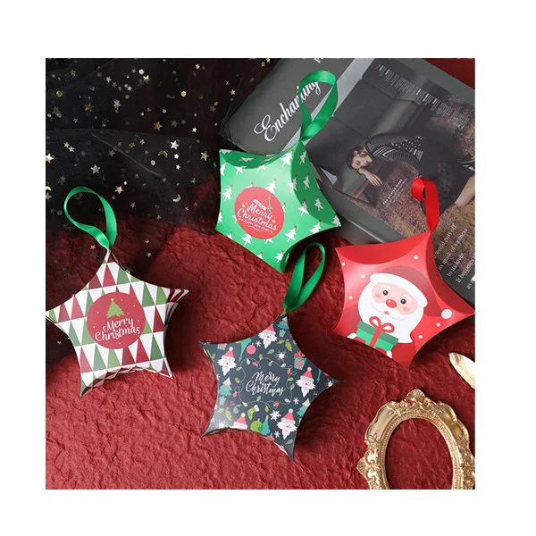 Factory Flower Chocolate Cookie Candy christmas boxes Popcorn Paper christmas box