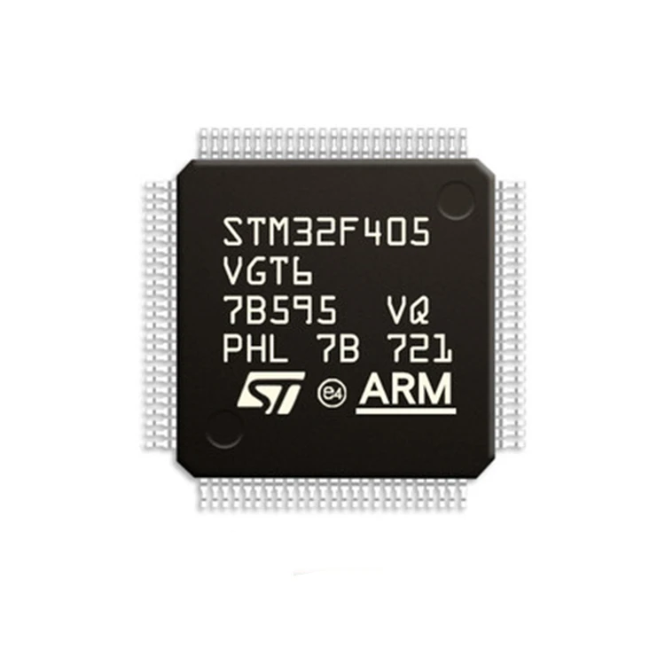 Original STM32F405VGT6 package LQFP-100 ARM Cortex-M4 32-bit microcontroller - MCU