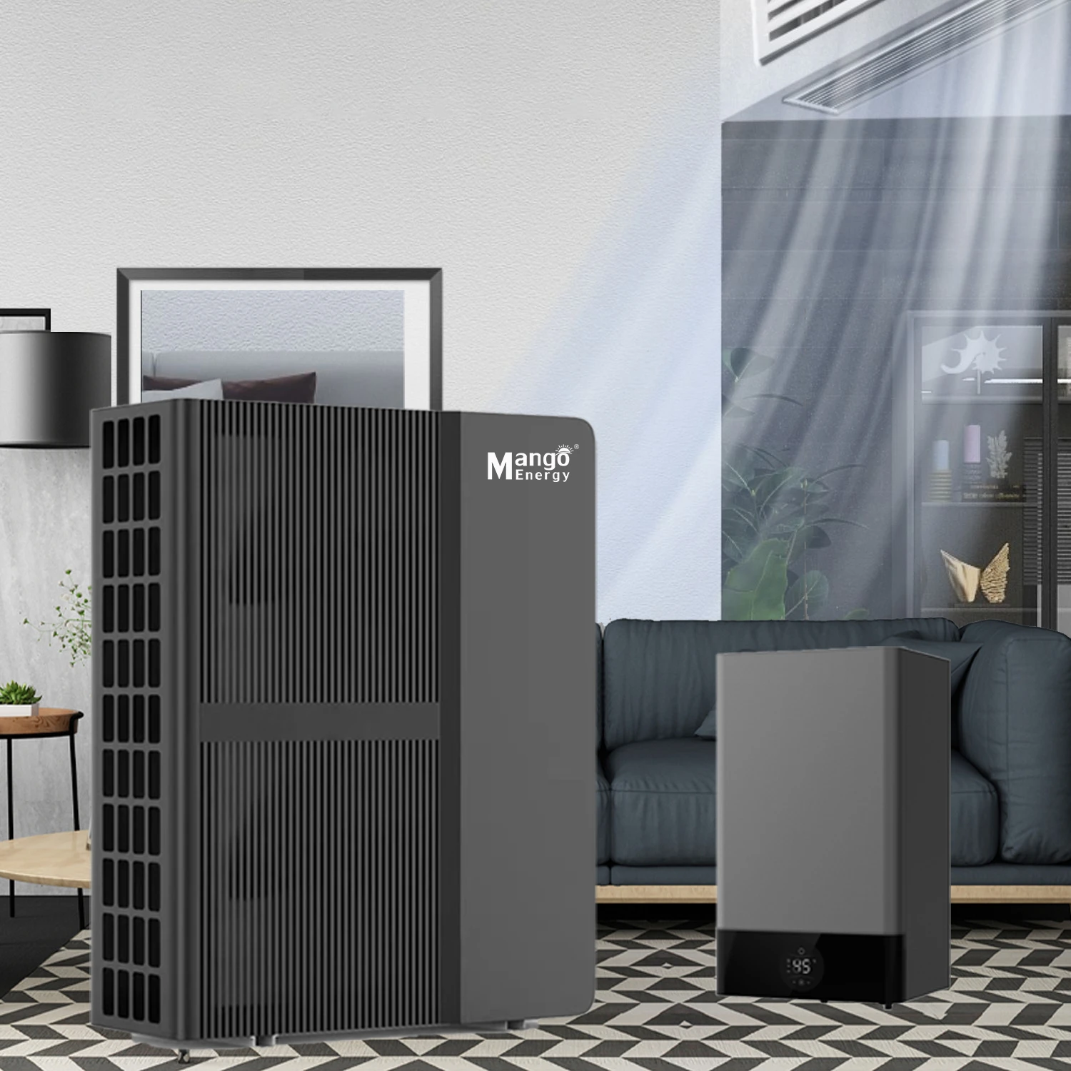 Hight quality very popular EVI DC Inverter Air to Water Heat Pump  off site snow -30Deg