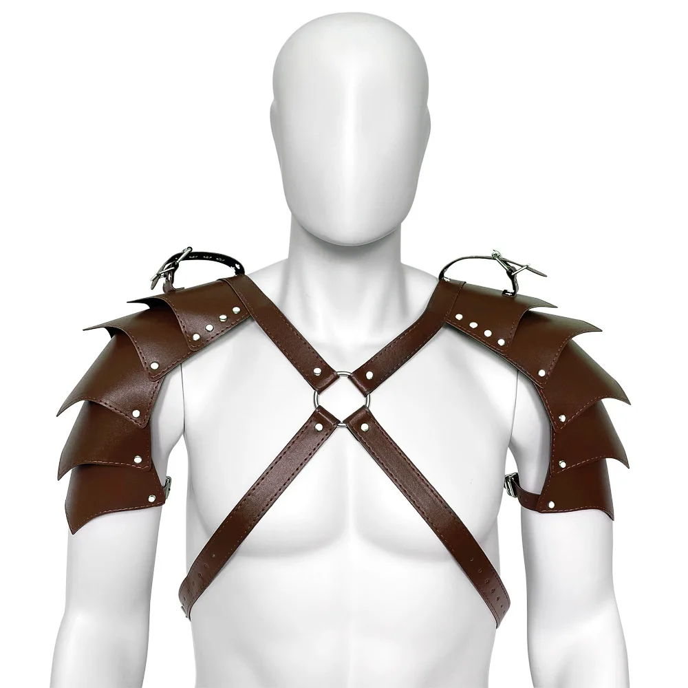 Men Harness Punk Gothic Leather Adjustable Body Chest Harness Cosplay Nightclub Exotic Costumes For Male