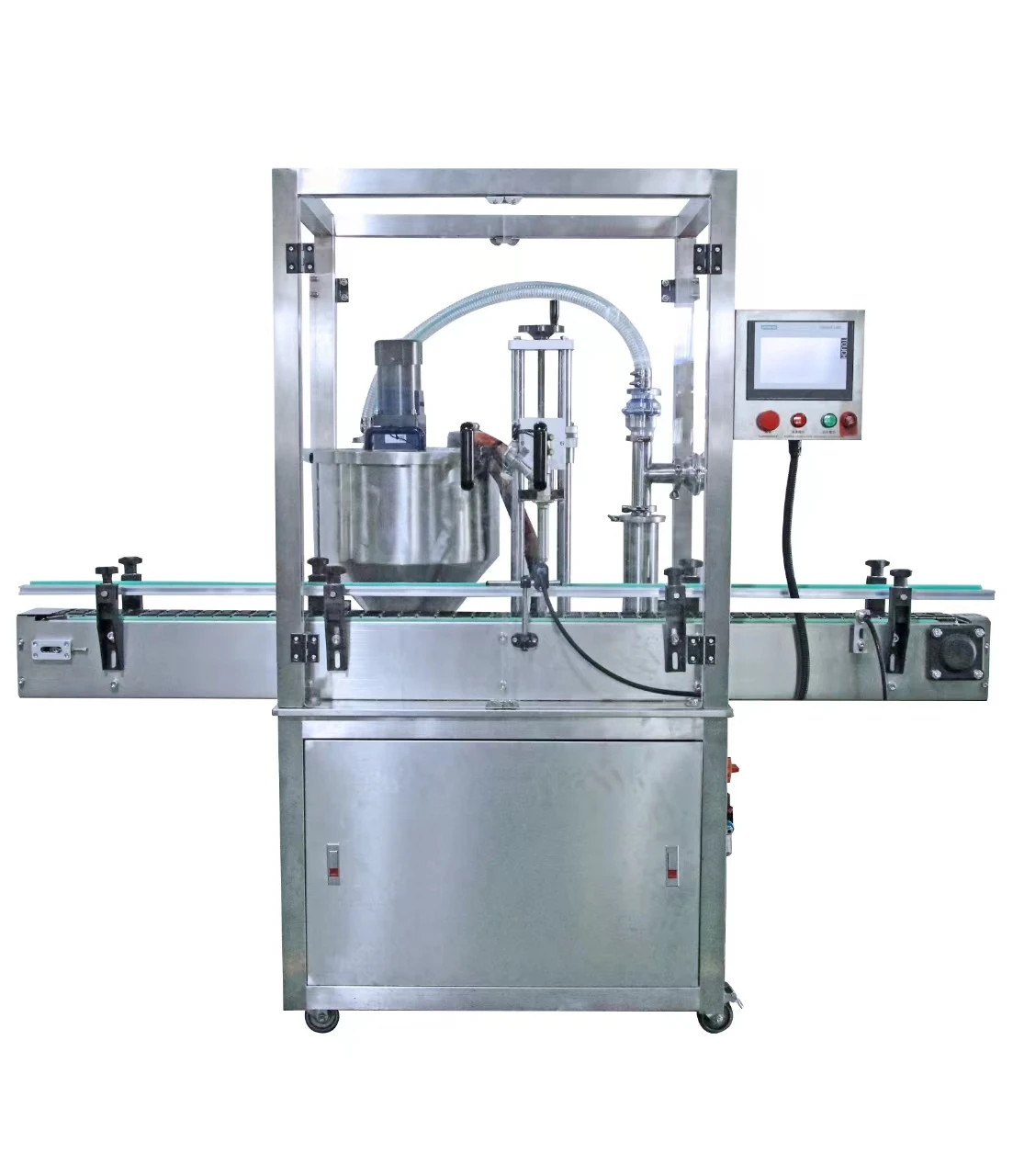fully automatic single head fruit juice filling machine with servo rotor pump for jam/oil/honey filling equipment