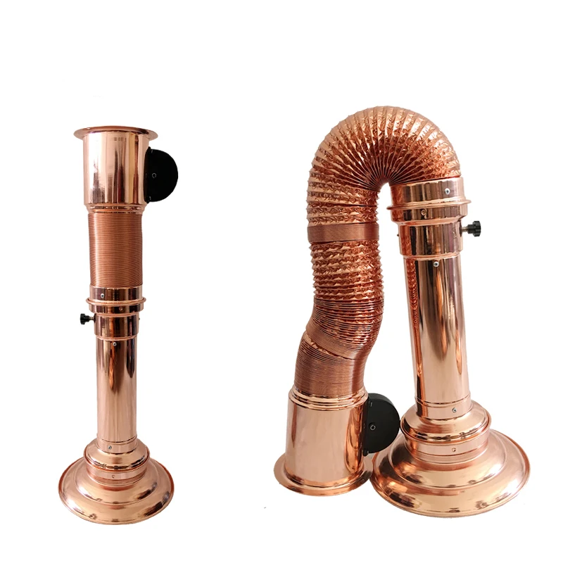 kitchen korean bbq exhaust 4 inch  aluminum ventilation air pipe duct