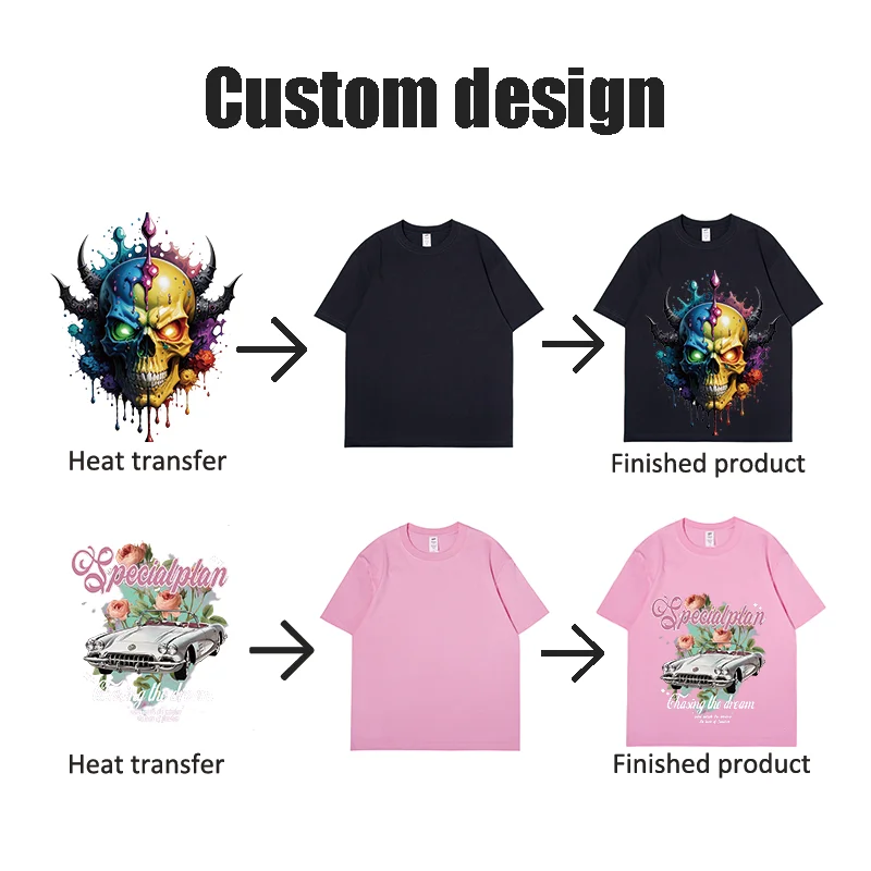 Factory wholesale High Quality lip Logo Clothing Label Thermal Transfer Printing T-Shirt Sticker DTF Thermal Transfer