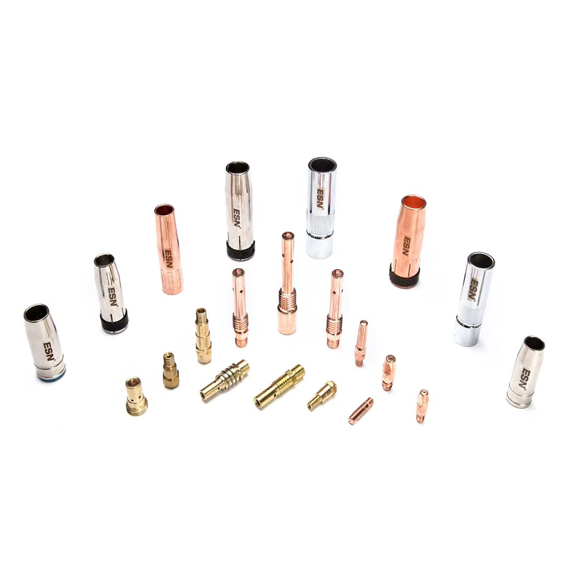 ESSEN MB-15AK Welding Torch Consumables 0.8mm/1.0mm/1.2mm Contact Tips Gas Ceramic Nozzle for 15AK MIG MAG Welding Torch