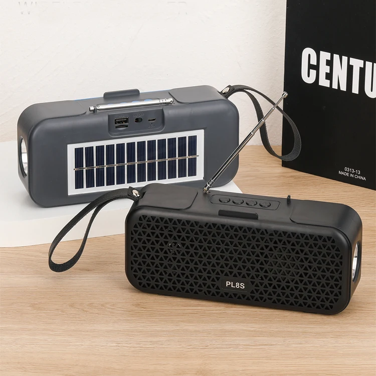 L8S Солнечный динамик FM/AM/SW радио USB/TF карта музыкальный плеер встроенный синий зуб динамик с солнечной батареей