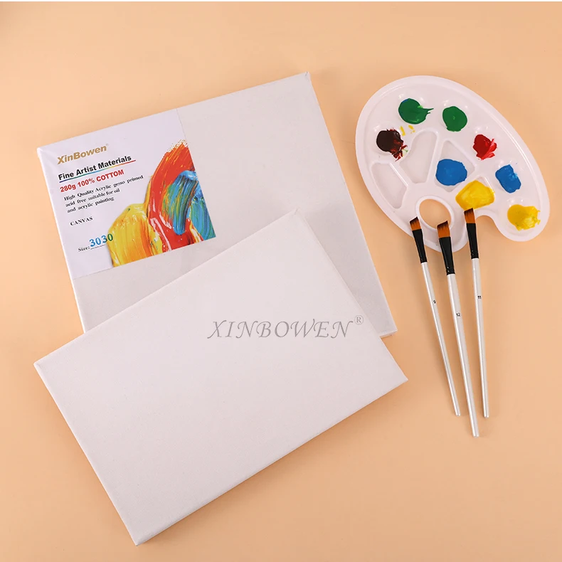 Xinbowen high quality 280g 100% cotton painting canvas a variety of sizes can be customized art canvas