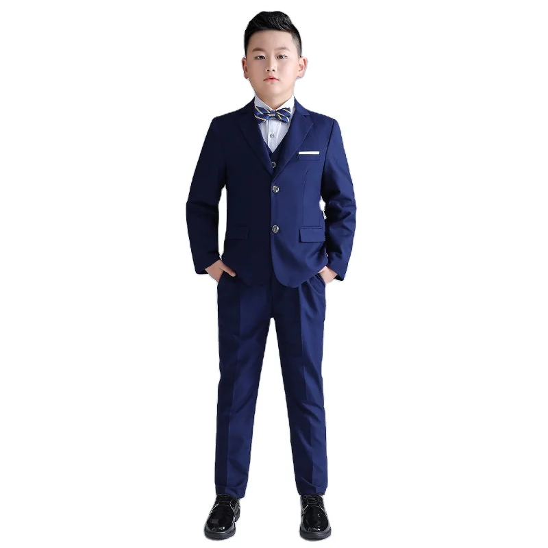 New high quality handsome overalls three-piece large size party suits for fat boys